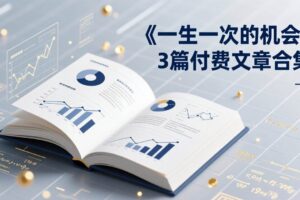 （17456期）付费文章合集《一生一次的机会》3篇，一个系统性、一次性、独家性的透剧