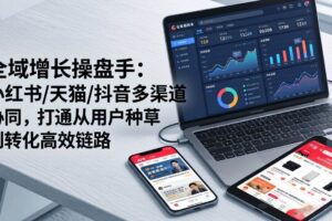 （17605期）全域增长操盘手：小红书/天猫/抖音多渠道协同，打通从用户种草到转化高效链路