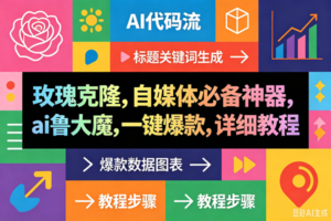 （18463期）玫瑰克隆神器，一键ai大魔，爆款工具，自媒体必备，60多个功能的详细教程