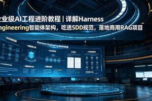 （19158期）企业级AI工程进阶教程｜详解Harness Engineering智能体架构，吃透SDD规范，落地商用RAG项目