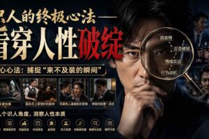 （20300期）付费文章：识人的终极心法——看穿人性破绽